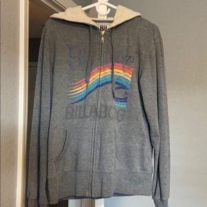 Billabong zip up sweatshirt